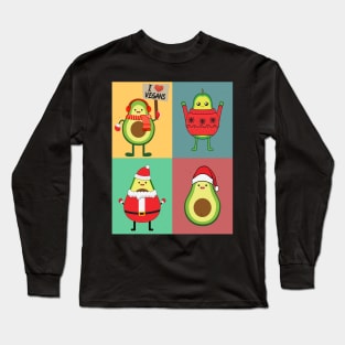 Avocado Pop art Long Sleeve T-Shirt